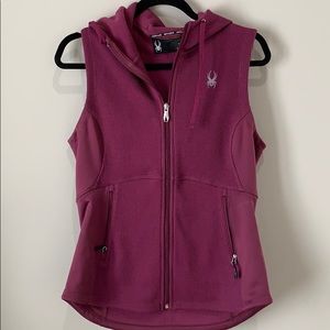Spyder Purple Vest with hood